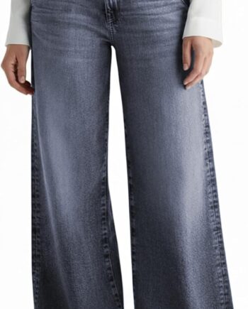 Wide Leg Jeans for Women Mid Rise Baggy Straight Wash Casual Denim Jeans Without Belt