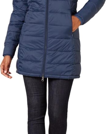 Women Lightweight Water-Resistant Packable Hooded Puffer Coat
