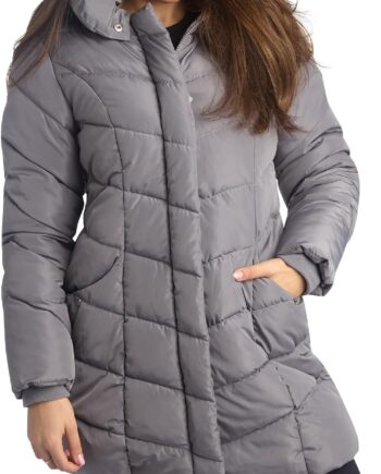 Women Long Puffer Coat - Heavyweight Insulated Fall Winter Jackets for Women Windproof Long Length Bubble Parka